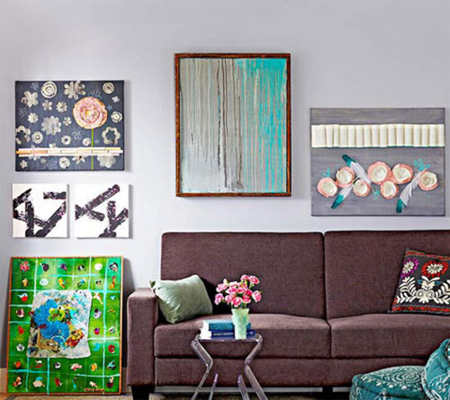 用布料拼畫 不同尋常的背景墻最顯家居品質(zhì) 用布料拼畫 不同尋常的背景墻最顯家居品質(zhì)