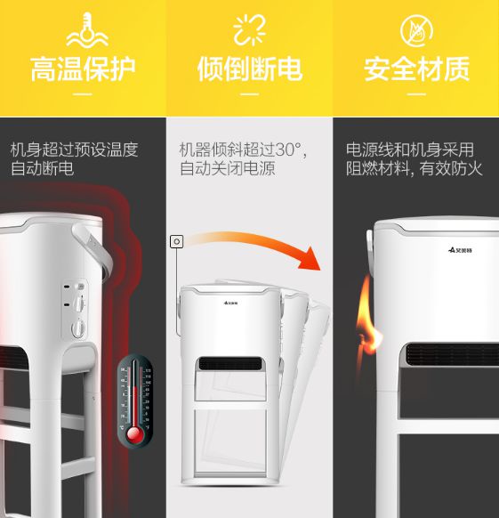 冬季可以在浴室使用的取暖器：艾美特BH2112電暖器！
