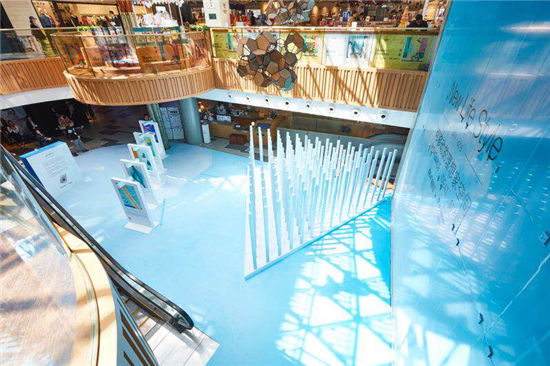 大金空調New Life Style藝術展打造"藍色森林"