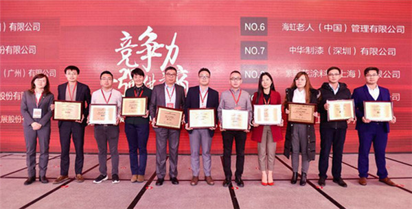民族領軍品牌實力印證，富思特再次位列建筑涂料行業供應商十強