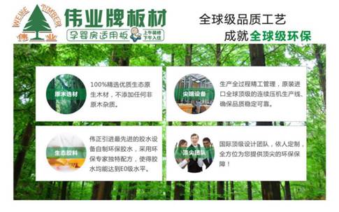 品牌產(chǎn)品|E0級不含甲醛的偉業(yè)牌生態(tài)板讓你安享家居生活