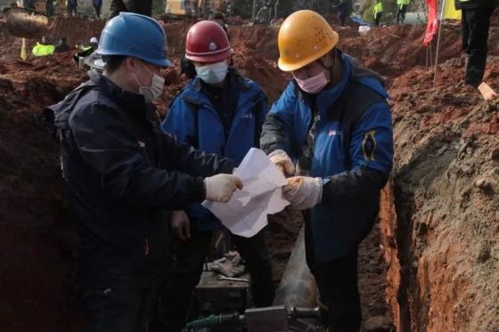 品牌日記|金牛管與武漢水務集團通力合作確保火神山醫院建設進度