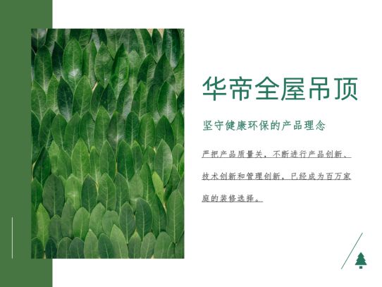 品牌產品|華帝全屋吊頂環保不將就，打造精致綠色家裝