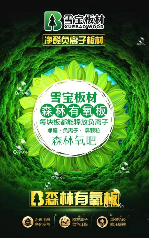 品牌產品|雪寶森林有氧板,有效釋放負氧離子長達15年 品牌產品|雪寶森林有氧板,有效釋放負氧離子長達15年