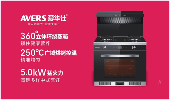 舒適廚房內(nèi)，都有一臺(tái)AVERS愛華仕智能集成灶